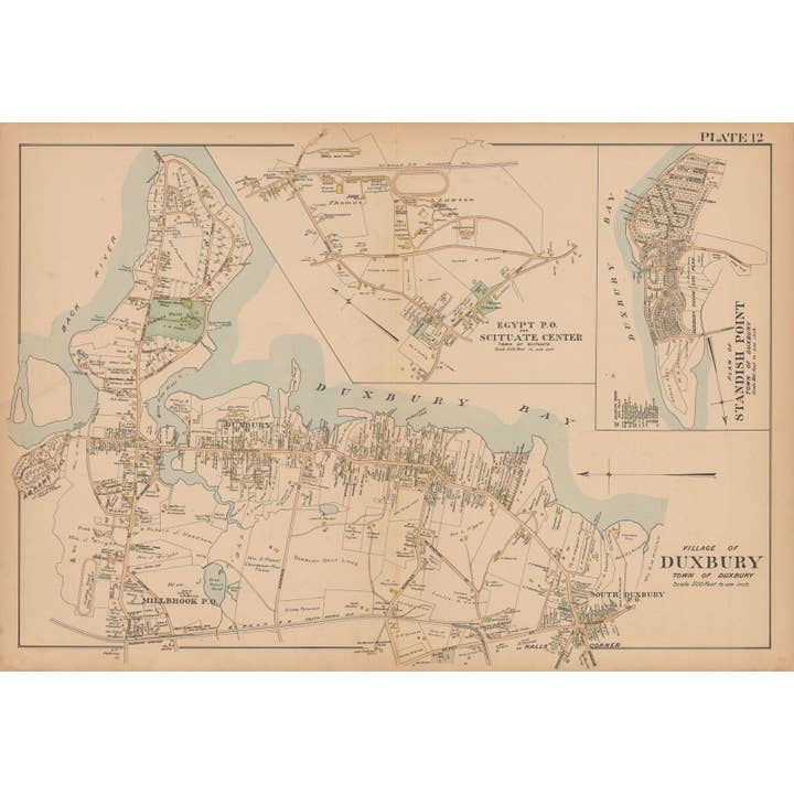Historische Karte: MA, Duxbury 1903 Tafel 012 für den Großhandel von Historic Pictoric