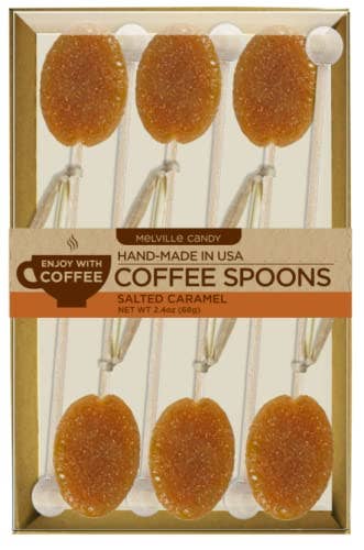 Melville Candy Company - Wholesale Hot Cocoa Spoon - Salted Caramel Coffee Spoons1