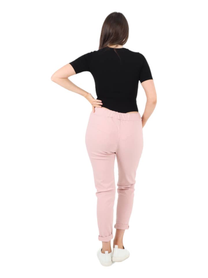 Miss Bold - Wholesale Pants - Women's - Italian Ditsy Floral Pattern Magic Pant Trouser15