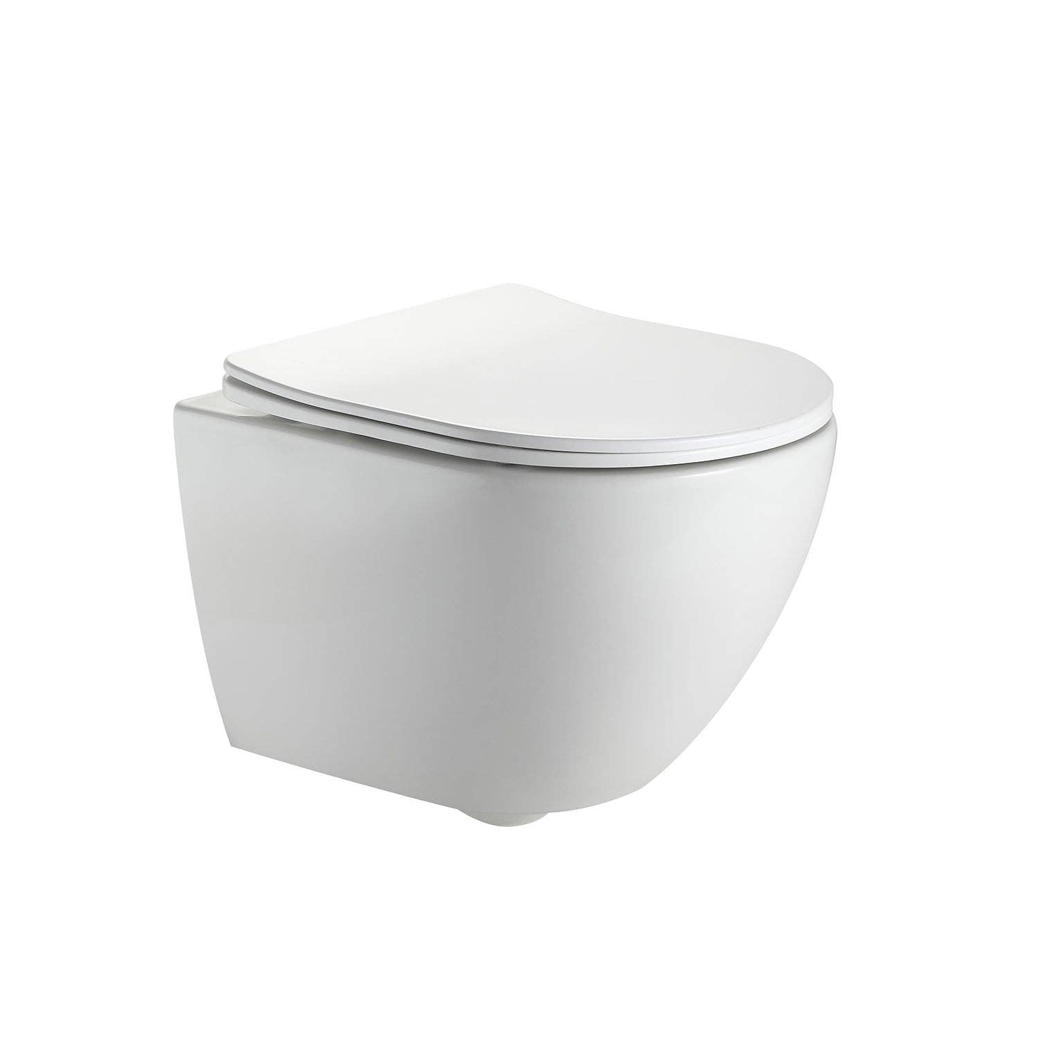 Stilform Handels GmbH - Vente Ensemble d'accessoires pour salle de bain - Toilettes suspendues sans rebord Soho 3.0 blanc brillant avec chasse Whirlflush Tornado et siège super fin13