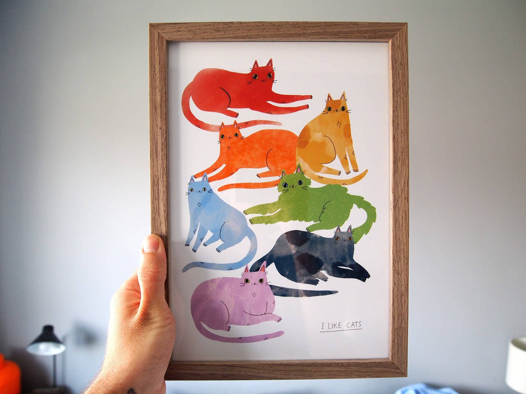 I LIKE CATS – wholesale Art print – Rainbow Cats Pride A4 Print5