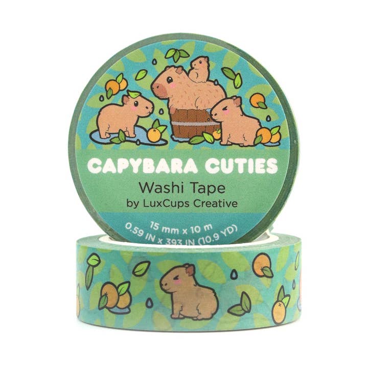 Capybara Cuties Washi-tejp för wholesale av LuxCups Creative