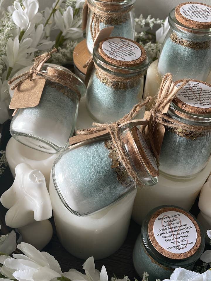 Favors de Chuveiro para Bebé 4oz | Sais de Banho Massa | Favores de Casamento | por atacado de Bordian Bath salts