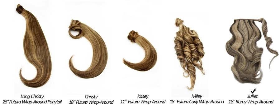 Euphoria Hair & Accessories - Wholesale Hair Extensions - Juliet 18''- Human Hair Wrap-Around Ponytail Extension6