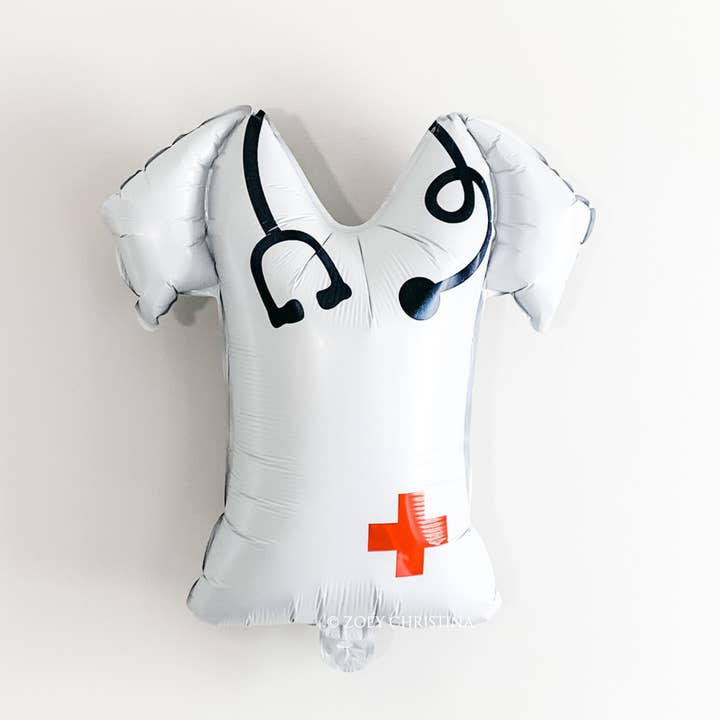Zoey Christina – wholesale Balloon – Nurse Themed Scrub Top Balloon