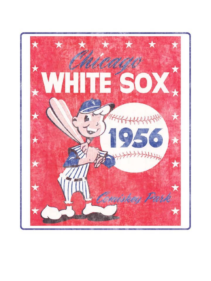 HARANG - Wholesale Screen Printed T-Shirt - Unisex - M7812 CHICAGO WHITE SOX 1956 graphic tee1