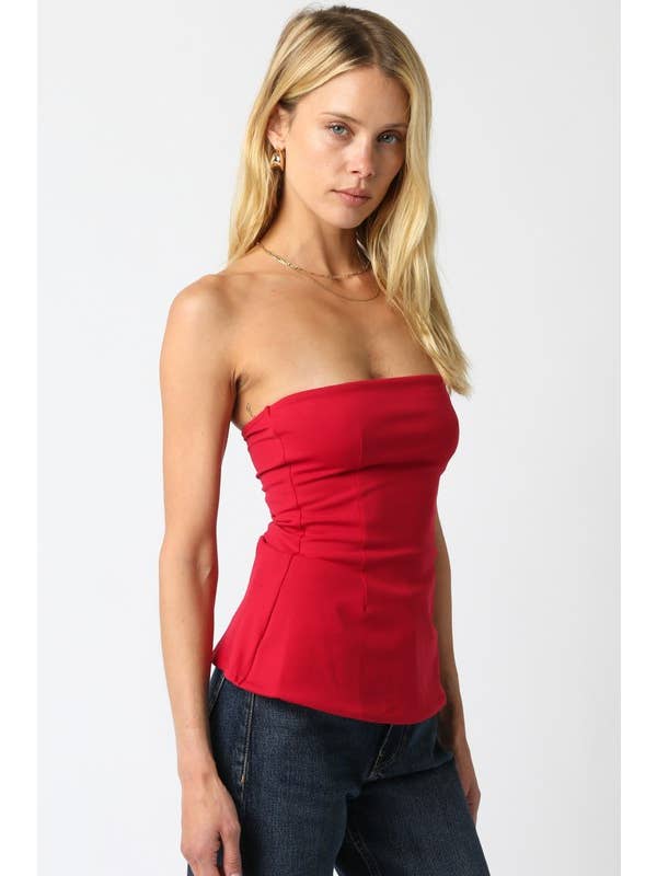 Olivaceous - Wholesale Blouse - Women's - Adela Tube Top1