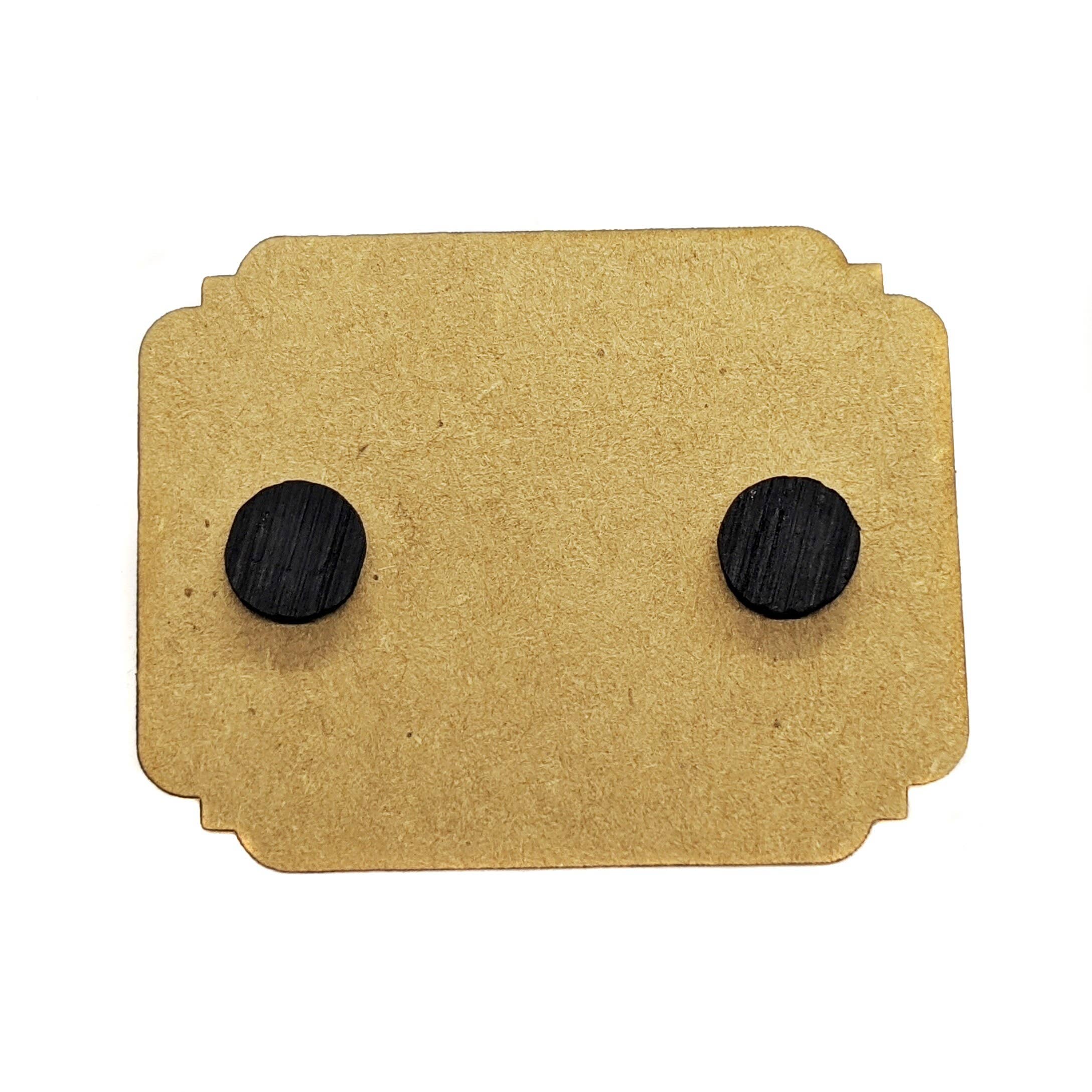 Bog and Brass – wholesale Solitärörhängen – Irish Bog Oak örhängen i sterlingsilver med studs4