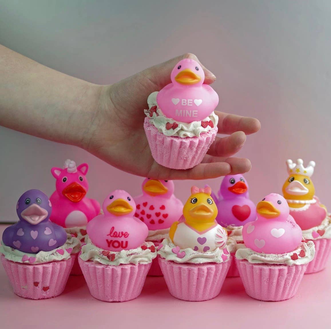 Beauty By PharmD - Wholesale Bath Bomb/Fizz - Valentine Rubber Ducky Cupcake Bath Bomb 2