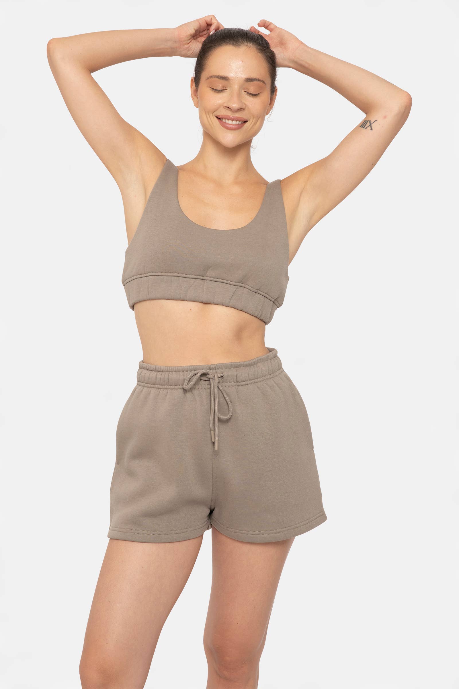 Mono B - Wholesale Sportbeha - Dames - Loungebra met sweatstof van katoenmix8