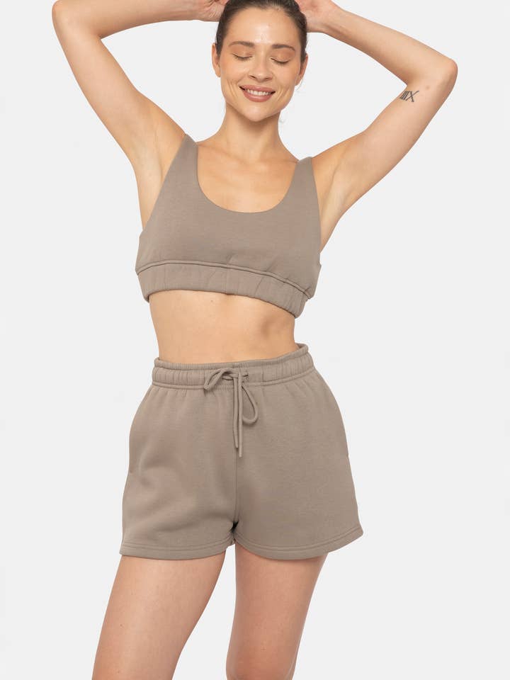 Mono B - Wholesale Sports Bra - Women's - Cotton Blend Sweat Lounge Bra8