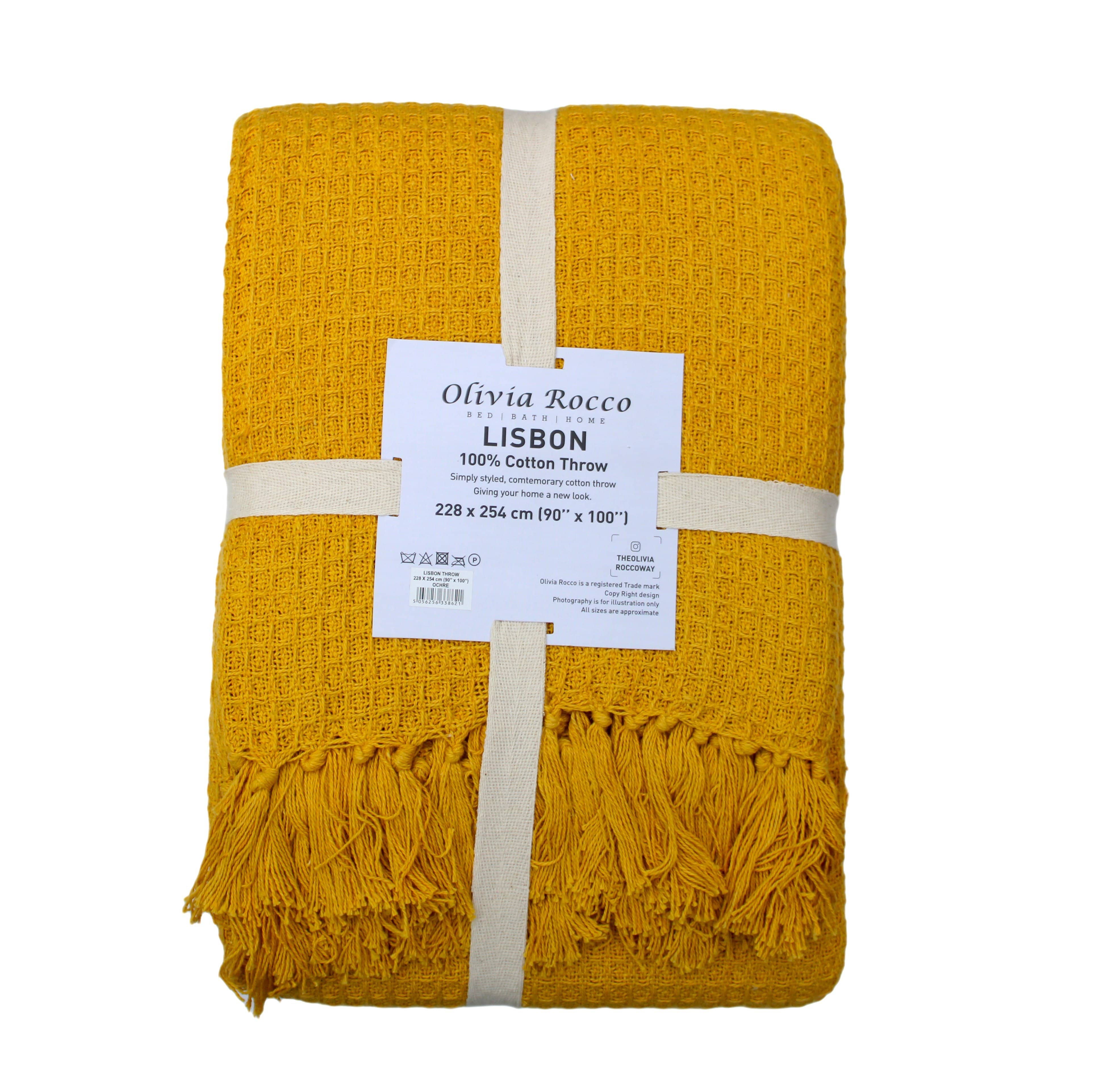 LOOMWORKS LTD – wholesale Throw blanket – Lisbon Pure Cotton Honeycomb Throw14