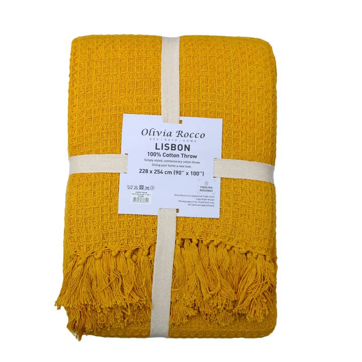 LOOMWORKS LTD – wholesale Throw blanket – Lisbon Pure Cotton Honeycomb Throw14