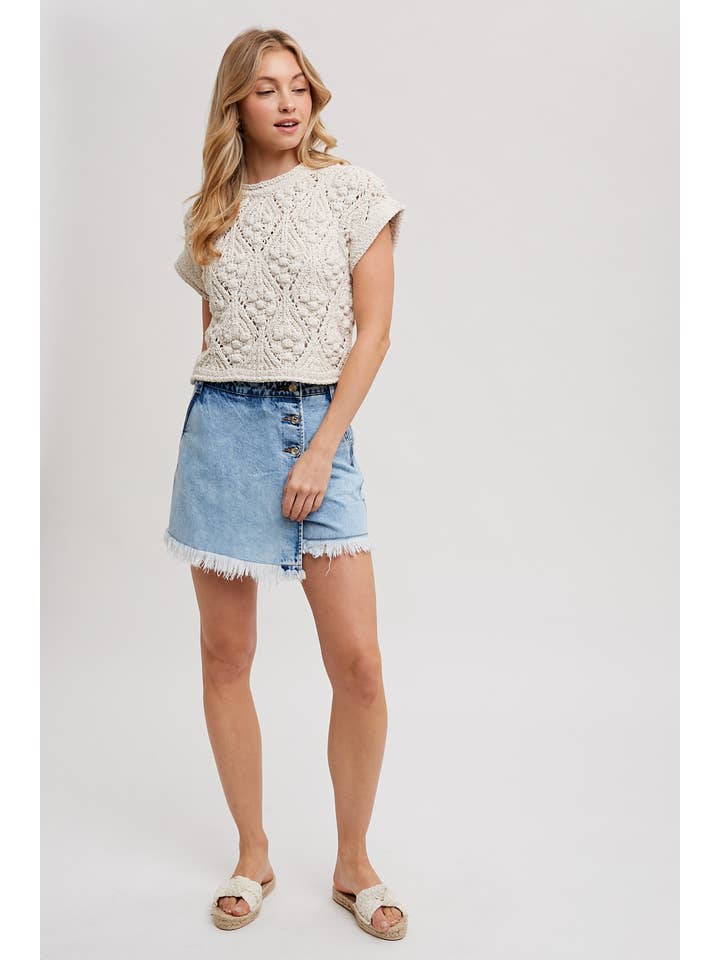 Bluivy - Wholesale Knit Sweater - Women's - KNIT SWEATER SHORT SLEEVED PULLOVER8