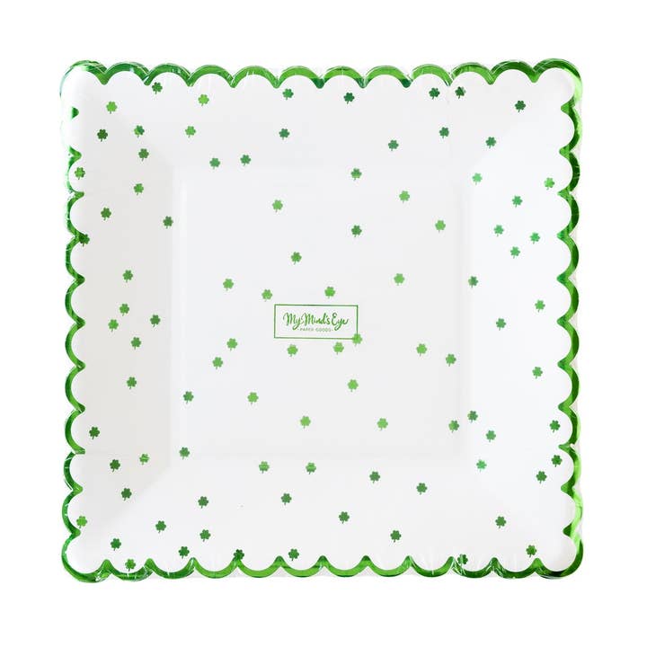 SPD1041 - Little Shamrocks Paper Plate for wholesale by My Mind’s Eye