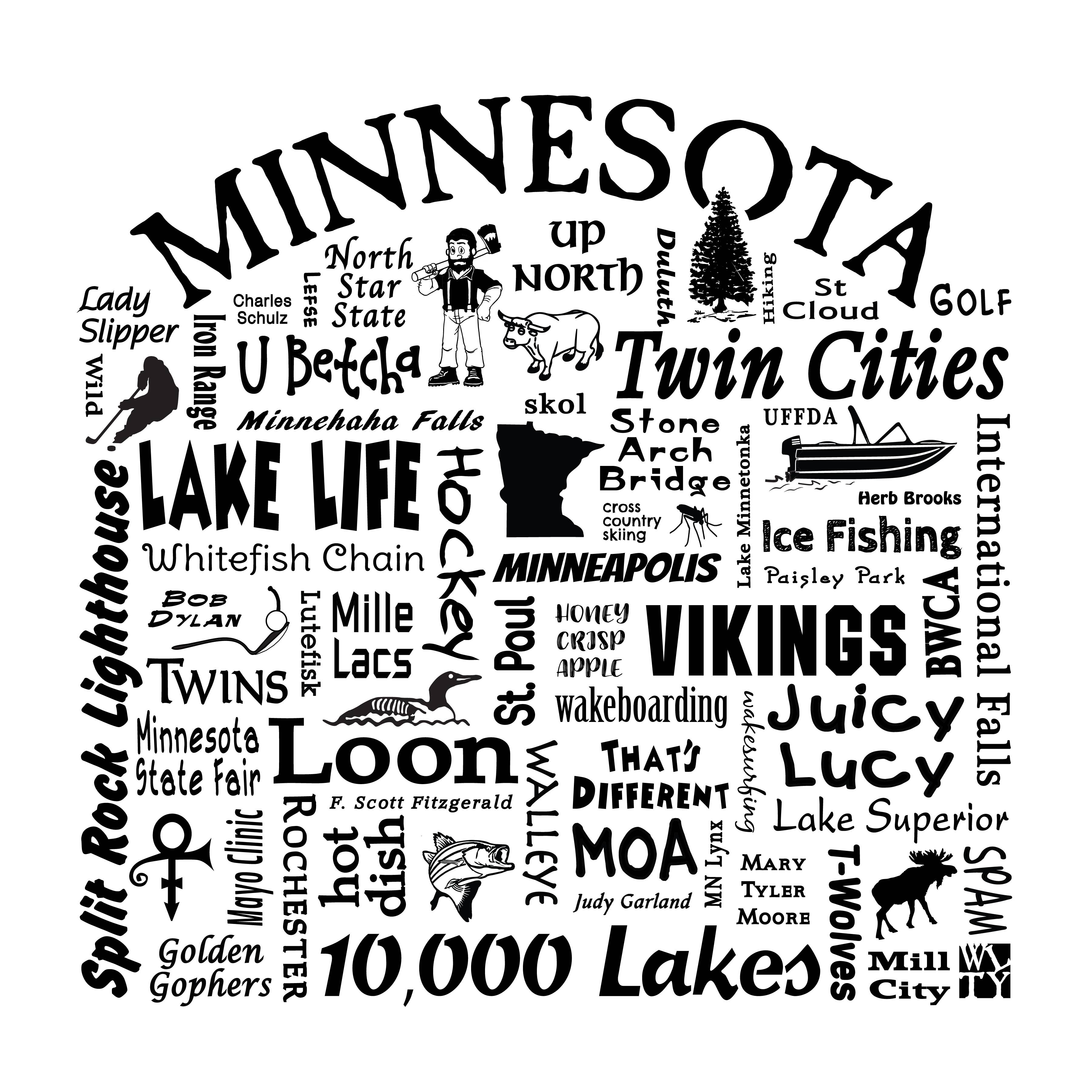 The Buffalo Works - Wholesale Tea Towel - Minnesota Destination Kitchen Towel - Where Life Takes You4