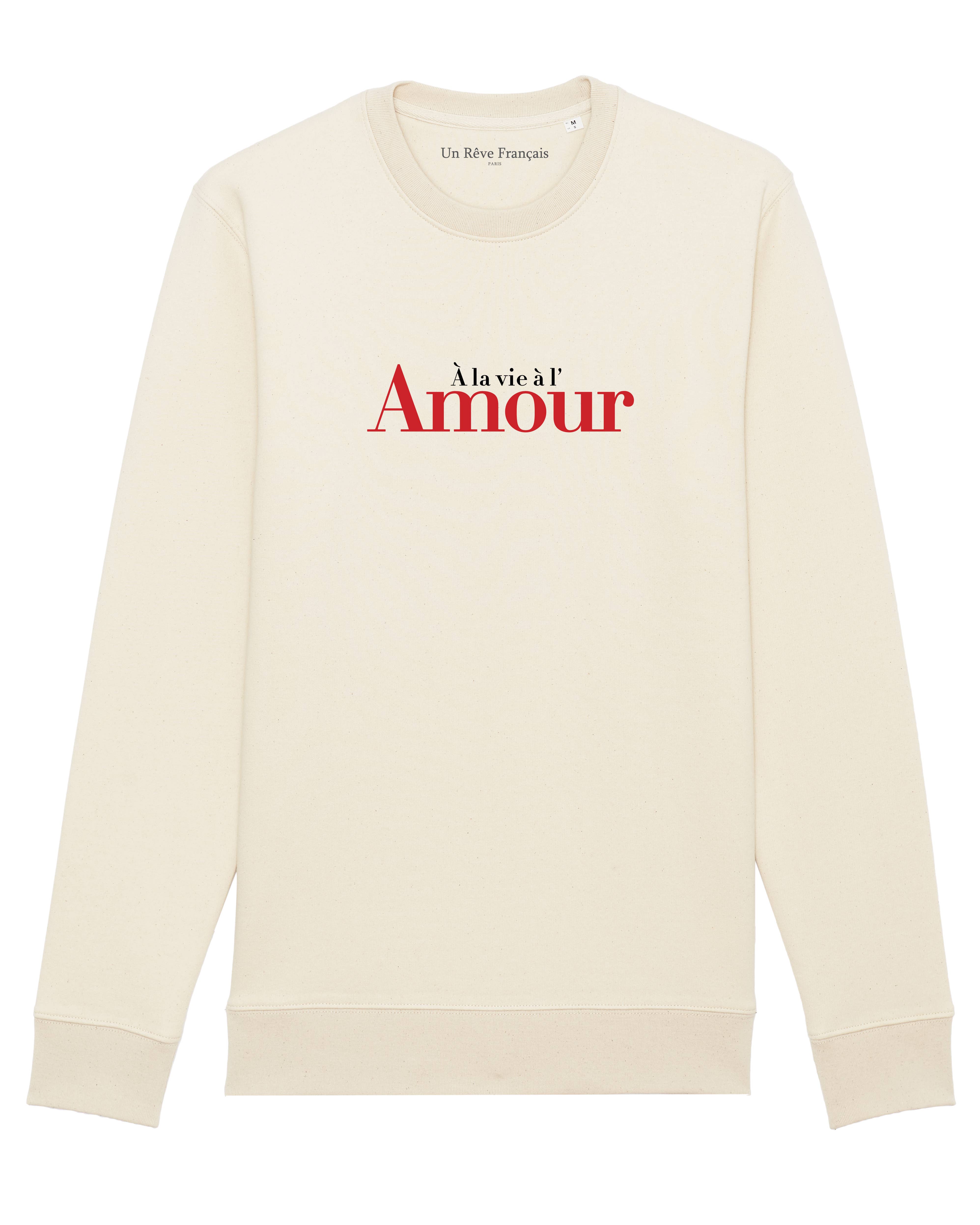 Un Rêve Français – Großhandel Sweatshirt mit Grafikdruck – Damen – Sweatshirt „To life with love“0