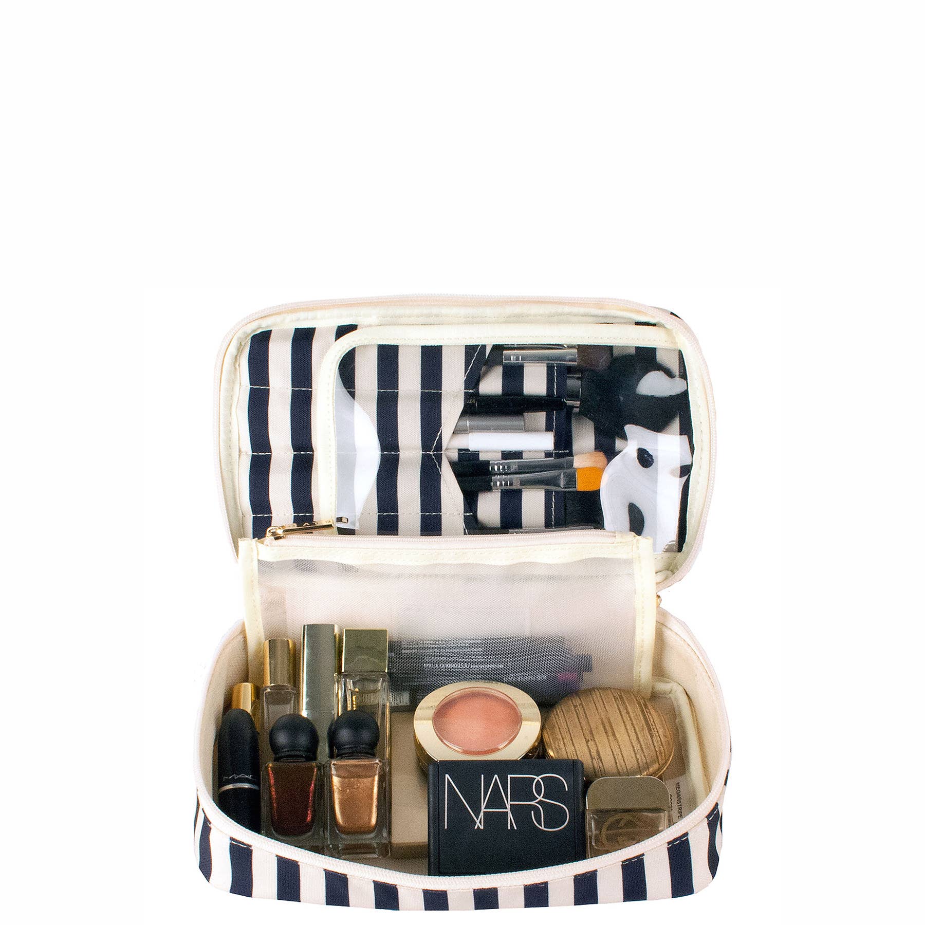 Boulevard - Wholesale Makeup/Cosmetic Bag - "Megan" Nylon and Leather Makeup Case (Personalizable)26