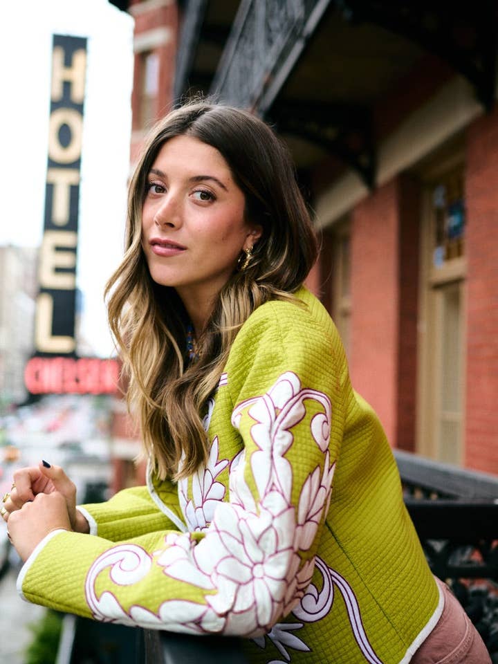 Brooks Avenue - Wholesale Jacket - Women's - Mimi Quilted Jacket - Pear Trapunto