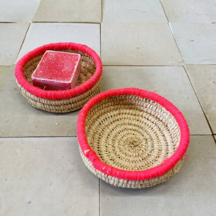 ByBazz - Wholesale Decorative Plate/Dish/Bowl - Schaaltje Raffia Mini