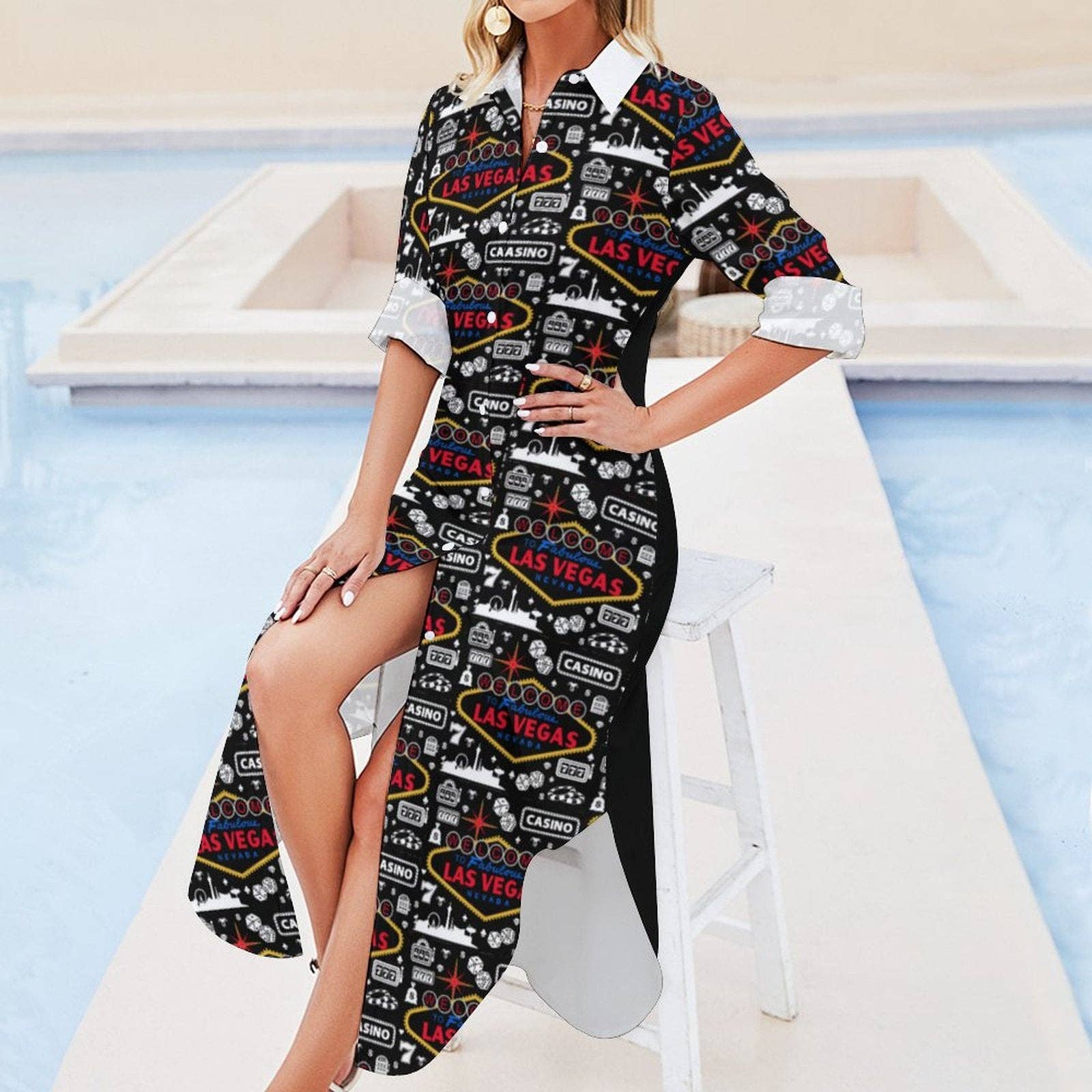 White Baha Ranch Rodeo Vegas Women's Western Duster Dress for wholesale on Faire8