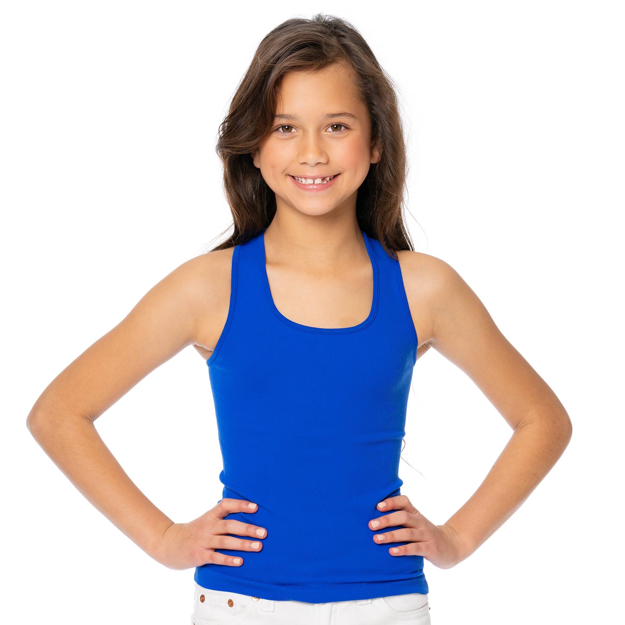 Malibu Sugar - Vendita all'ingrosso Canotta - Bambini - Canotta a Coste con Schiena a Vogatore Ragazze (7-10)10