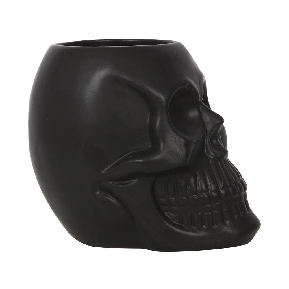 Something Different Wholesale - Wholesale Plant Pot - Black Skull Plant Pot2