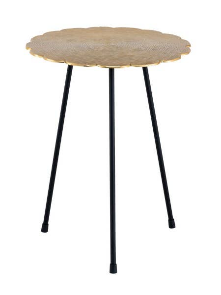 Voglrieder – Engroshandel Tebord – Sidebord metal dekorativt bord Hilton ø 35 x H 46 cm rund A26