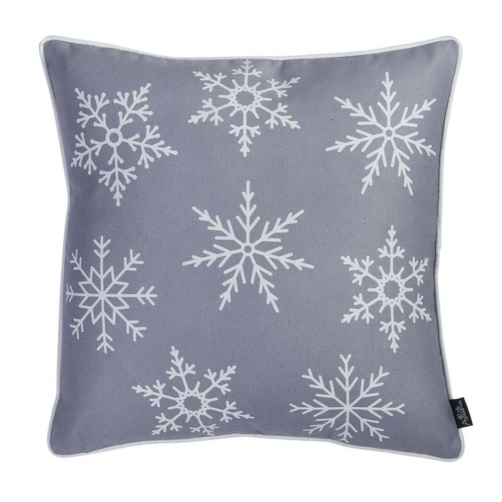 MIKE & Co. NEW YORK - Vente Coussin décoratif - Coussin décoratif en flocons de neige de Noël 18 « x 18"7