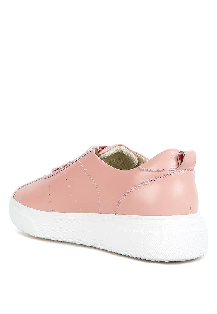 Rag Company - Vente Baskets tendance – femme - Sneakers à lacets en cuir uni Magull6