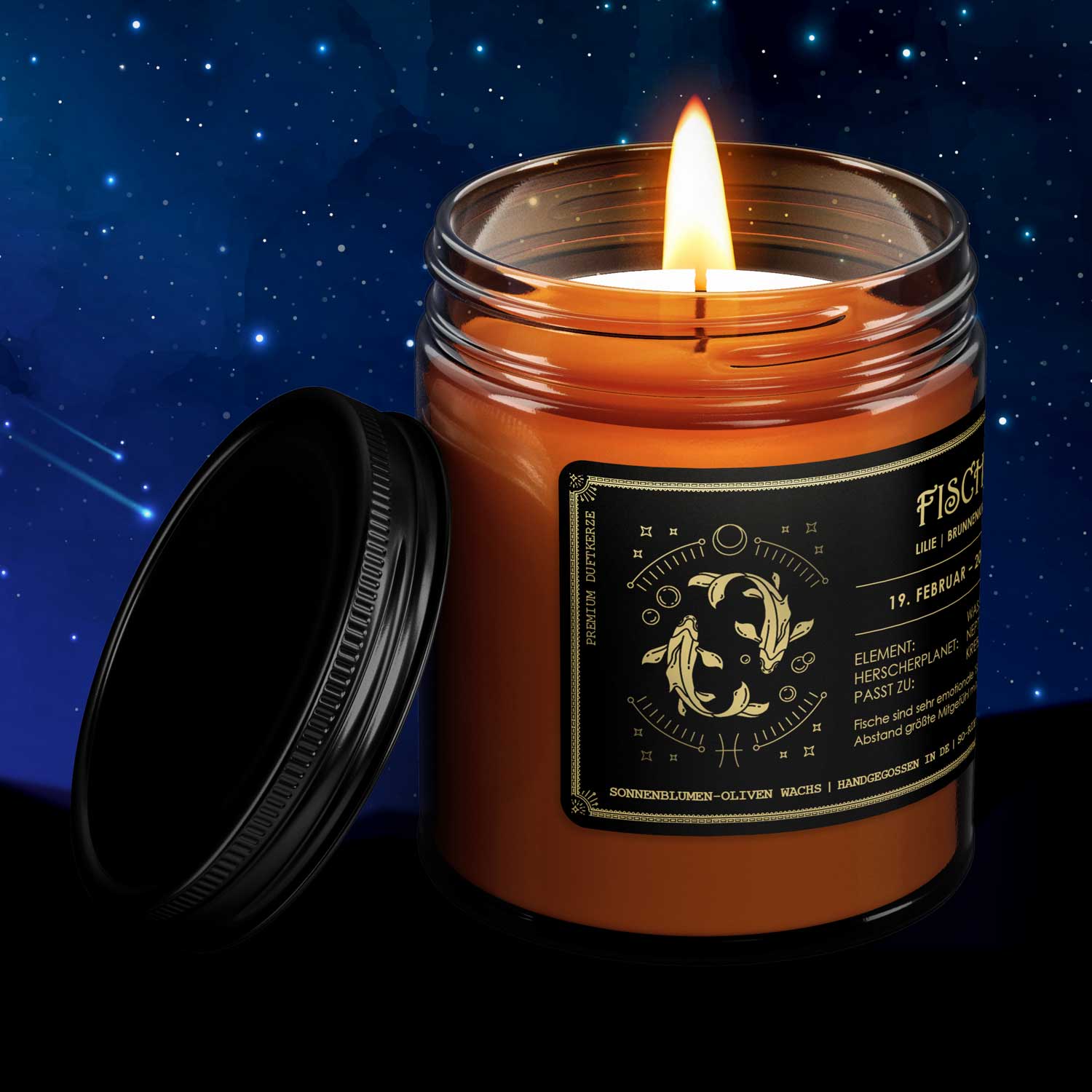 So riecht die Welt - Wholesale Jar/Filled Candle - Pisces zodiac candle - lily | watercress2
