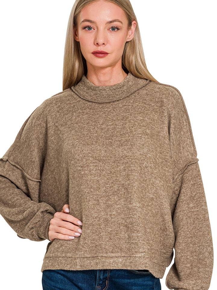 .1217 Borstad Melange Hacci Tröja SI-24895 för wholesale av 42POPS