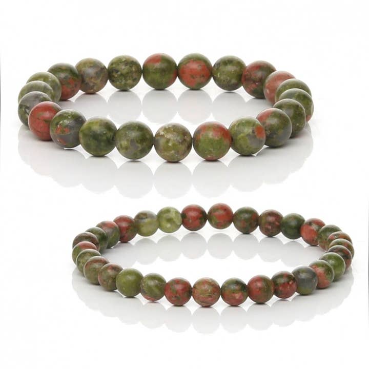 Unakite, elastic bracelet for wholesale by UniArt