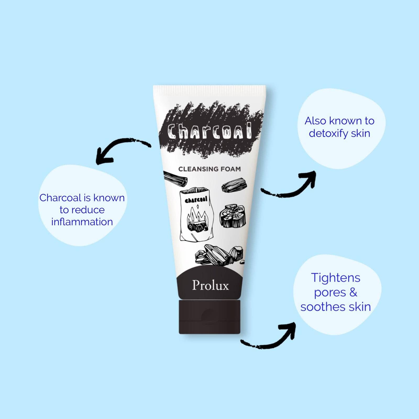 black charcoal light green aloe vera green cucumber yellow honey Deep Gentle Cleansing Pore Minimizing Skin Refreshing Foam
 for wholesale on Faire2