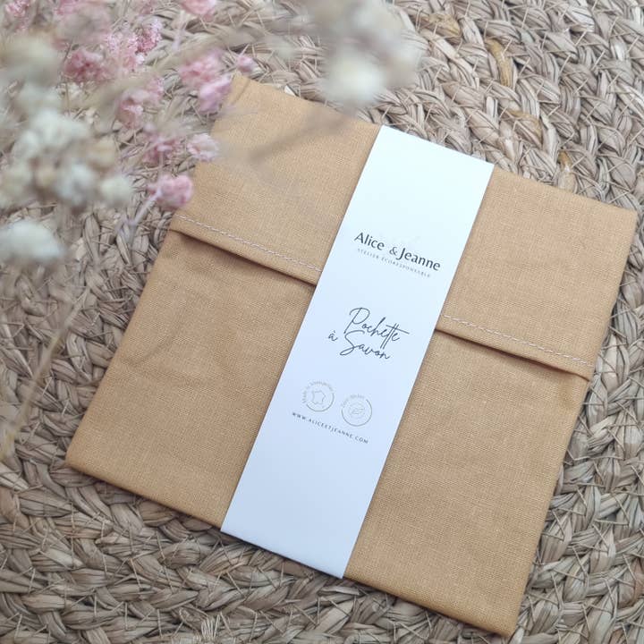 Amber soap pouch for wholesale by Alice et Jeanne