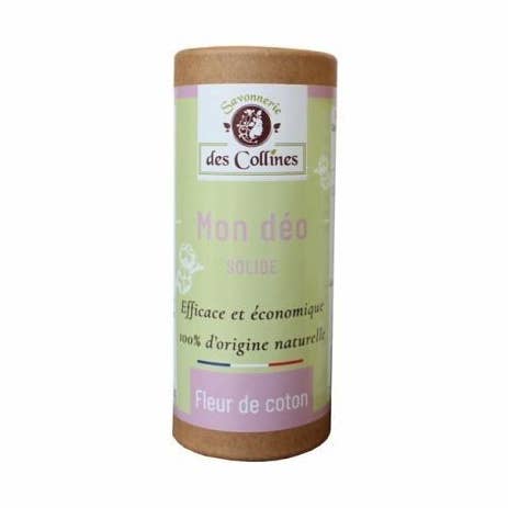 Solid natural deodorant - Cotton flower 60g for wholesale by Savonnerie des Collines