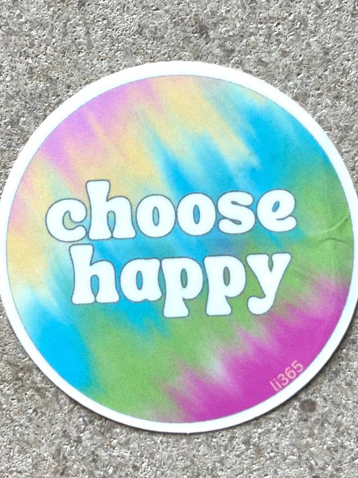 Choose Happy Sticker for wholesale by Live Inspired 365