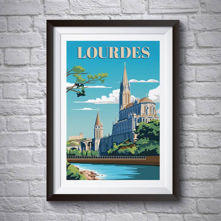Lourdes - Travel poster for wholesale by Artcamia