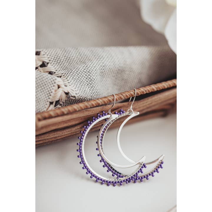 Seed Bead Ohrringe, Mond Ohrringe für den Großhandel von Magnolia & Clover