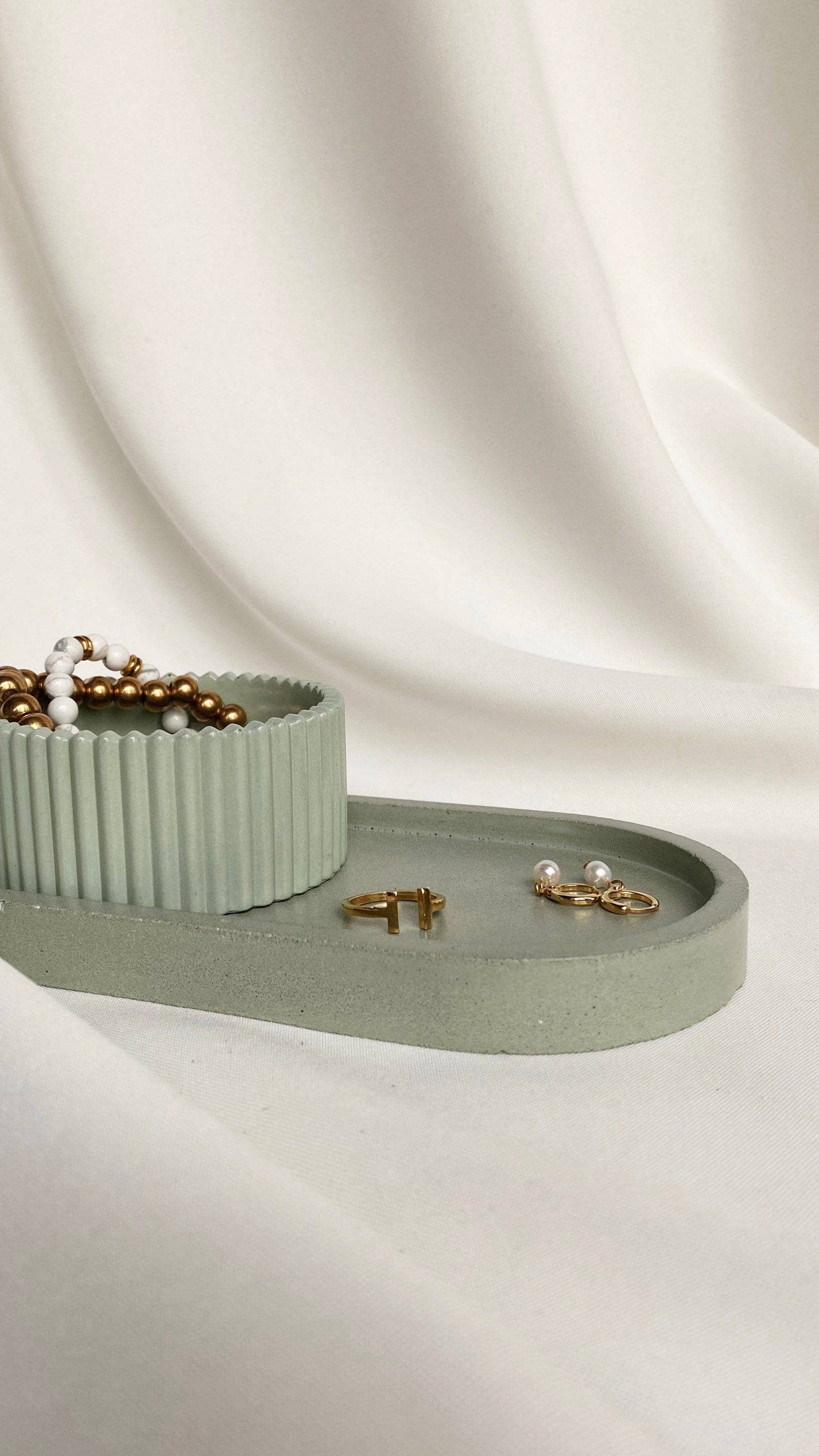 Atelier La Rouleuse - Wholesale Decorative Plate/Dish/Bowl - CANALIS - small decorative concrete bowl2