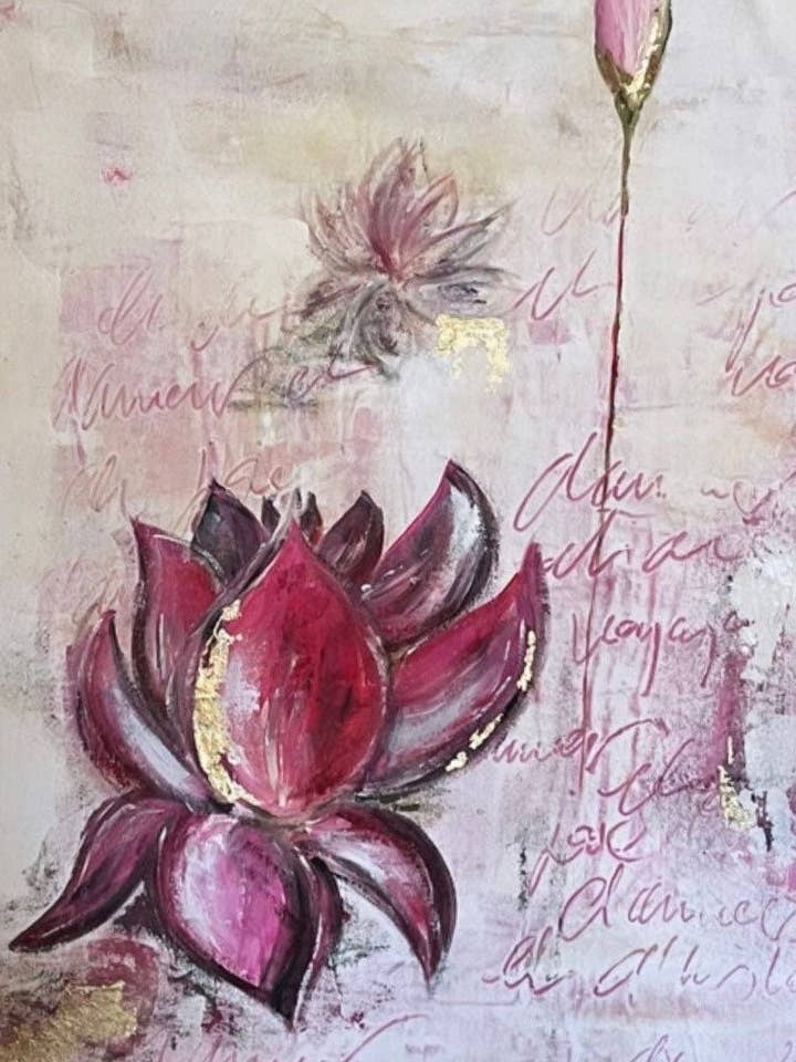 Kunstnerisk lærred klar til ophængning 85 x 130 cm for engroshandel hos impressions du sud