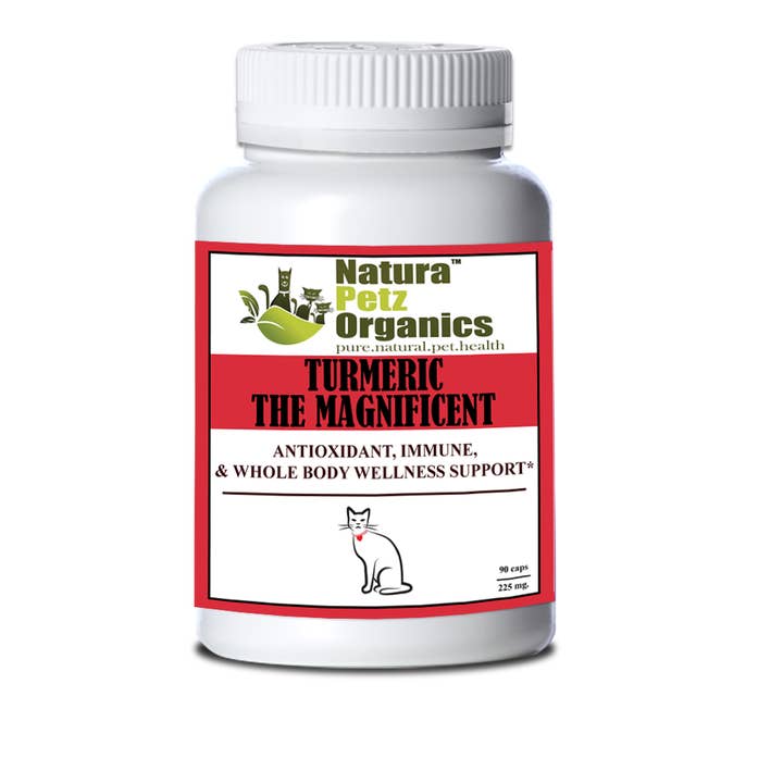 Natura Petz Organics - Wholesale Pet Supplement - Cat/Dog - Turmeric the Magnificent Antioxidant, Immune & Whole Body Wellness Support *