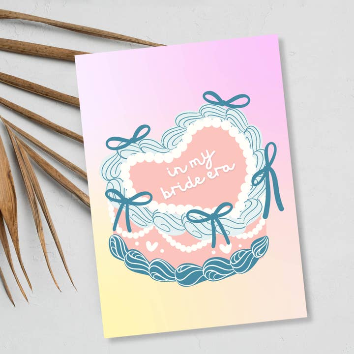 Junggesellinnenabschiedskarte | Braut-Ära-Kuchen | Kokettes Design für den Großhandel von JoeyPrints