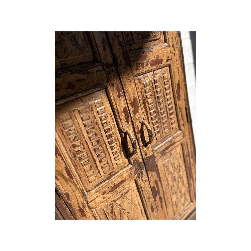 Paloma Black (Casa Natura Design, S.L.) - Wholesale Cabinet - Burnt Orange Fronted Furniture With Green Side Panels