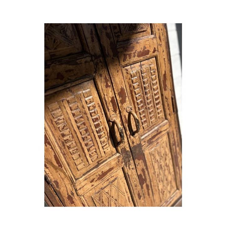 Paloma Black (Casa Natura Design, S.L.) - Wholesale Cabinet - Burnt Orange Fronted Furniture With Green Side Panels0