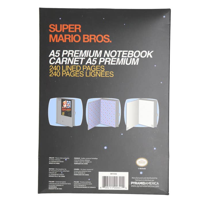 Pyramid America - Wholesale Notebook - Nintendo - NES-Super Mario Bros - Premium A5 Notebook