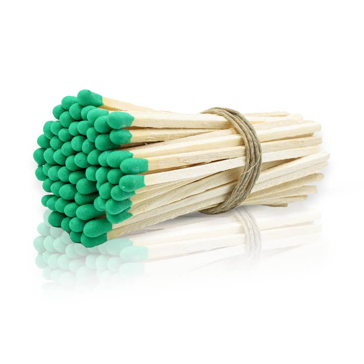 Allumettes à pointe vert clair de 4 po — en vrac, en vrac, 100 pièces pour la vente par Chandler Studio