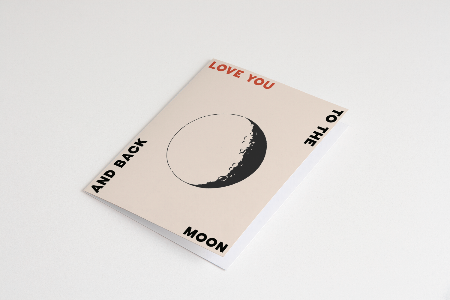 Bon Femmes - Wholesale Love Card - Love You To The Moon Card1
