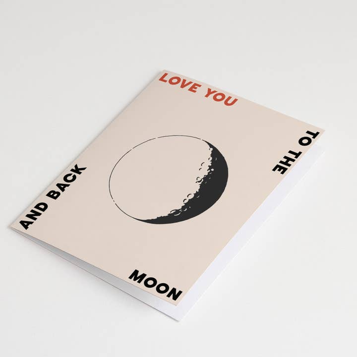 Bon Femmes - Wholesale Love Card - Love You To The Moon Card1