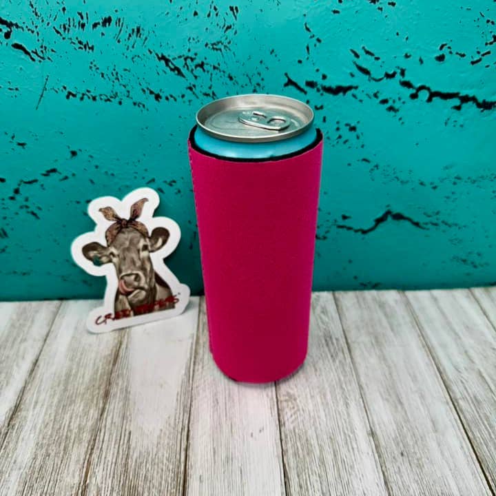 Crazy Heifers Wholesale - Wholesale Drink Huggers & Koozies - Neoprene Slim Can Coolers W/ Magnet-Solids1